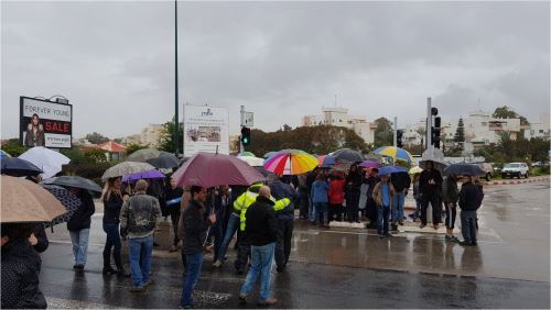 חסמו את הצומת במחאה על הבניה בסירקין /צפו