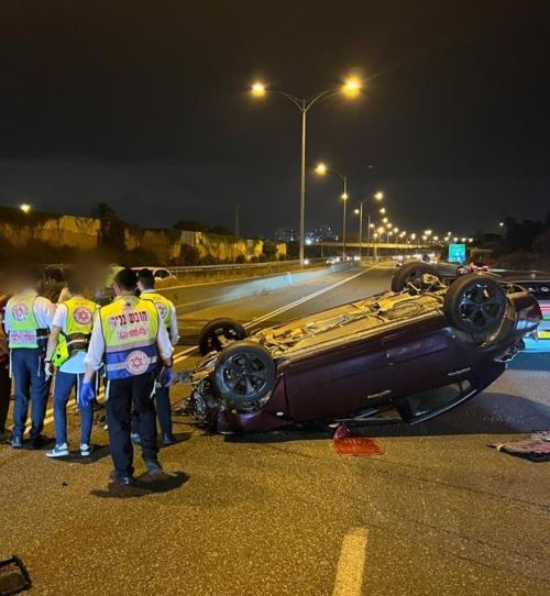 תאונה הלילה בכביש 471 סמוך לשעריה